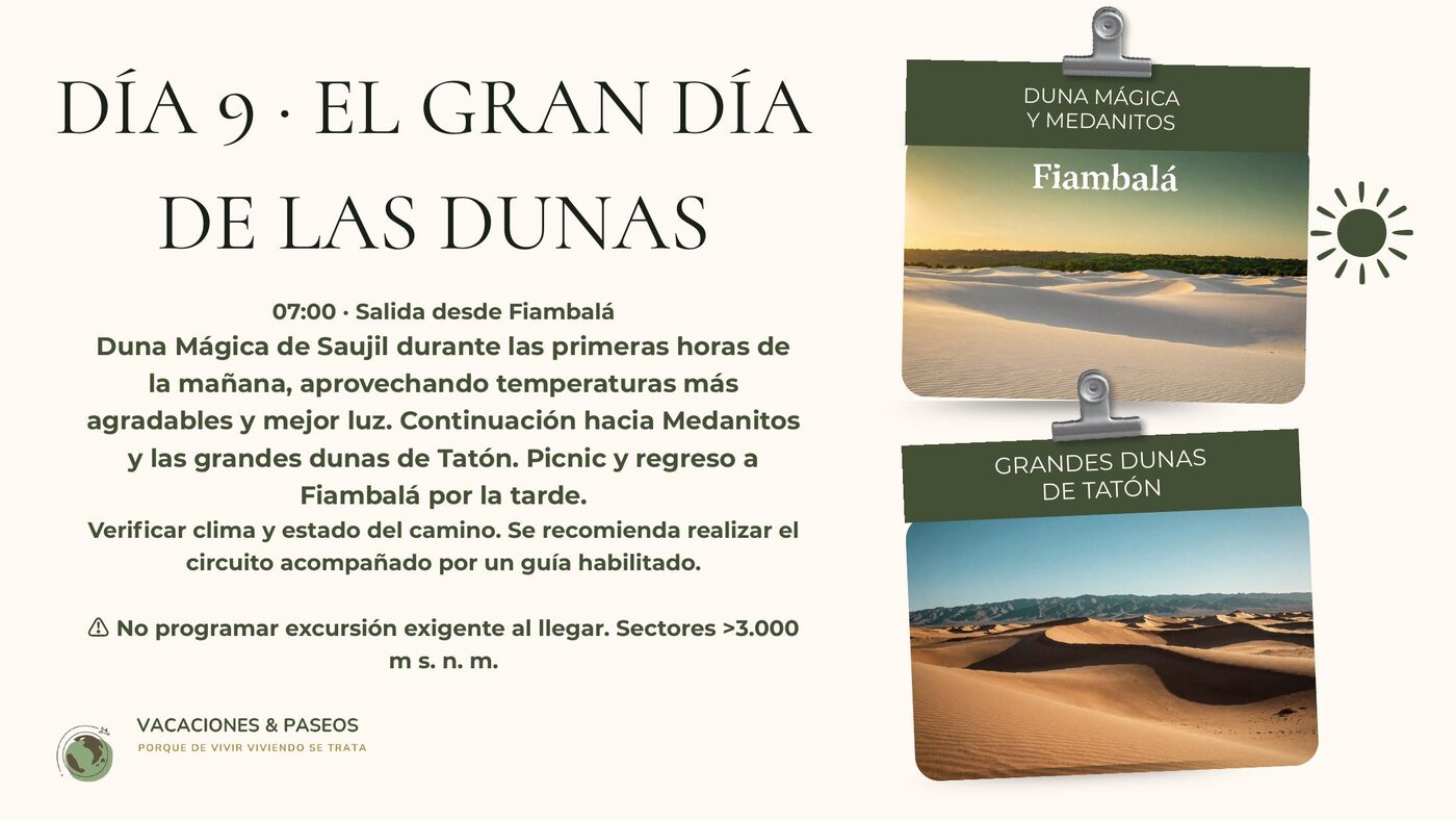 Vista previa del itinerario: Un día real: las dunas de Tatón
