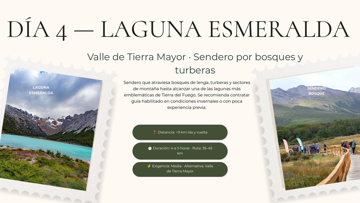 Vista previa del itinerario: Un día real: Laguna Esmeralda