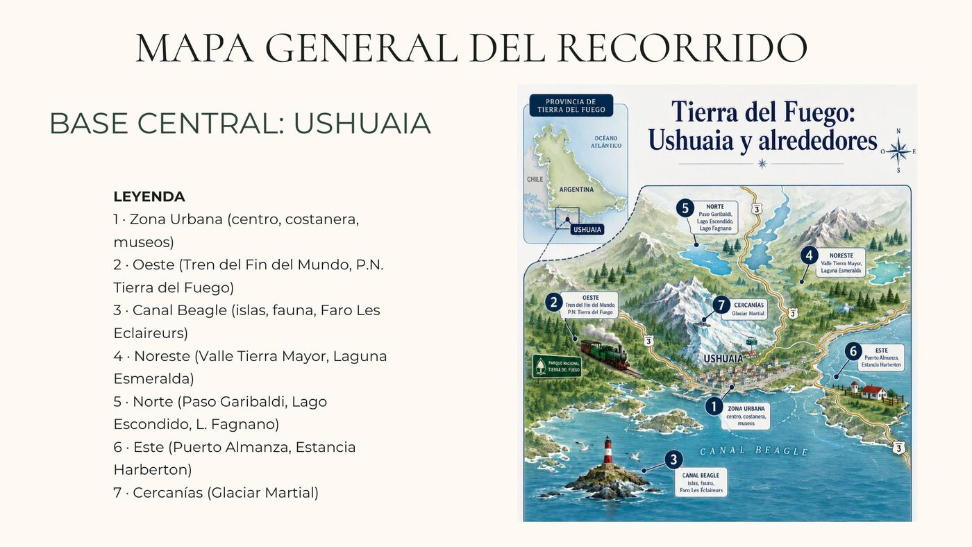Vista previa del itinerario: Mapa general del recorrido